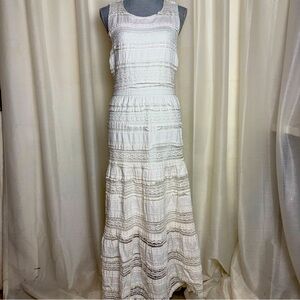 Elegant White Lace Maxi Dress